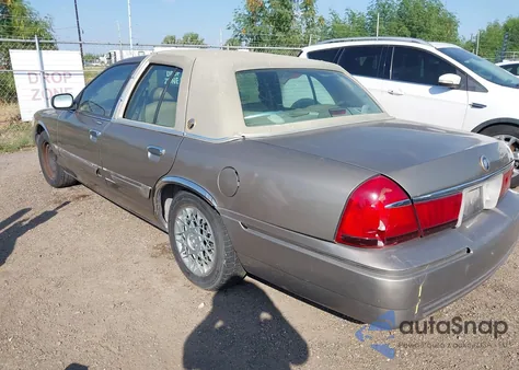 2001 Mercury Grand Marquis Gs из США, поврежденный, VIN 2MEFM74W71X622859